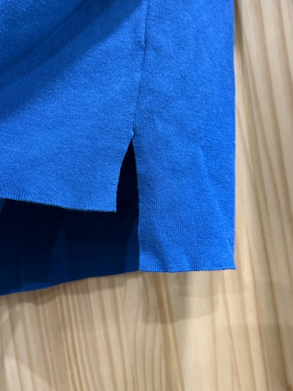 Bright Blue Knit Top and Wide-Leg Pants Set - Picture 4 of 7